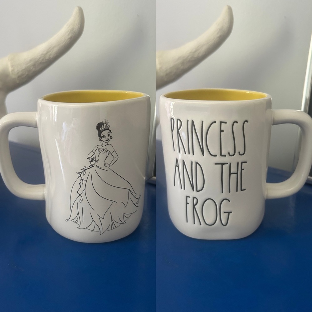 Rae Dunn Disney The Princess and the Frog Tiana Double Sided Mug